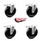 Service Caster 6 Inch Phenolic Wheel Swivel Bolt Hole Caster Set with Total Lock Brake SCC SCC-BHTTL20S615-PHS-4 - alternate 4